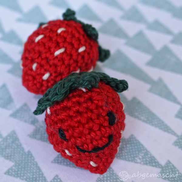 Amigurumi Strawberry - Free Pattern in my blog www.abgemascht.de